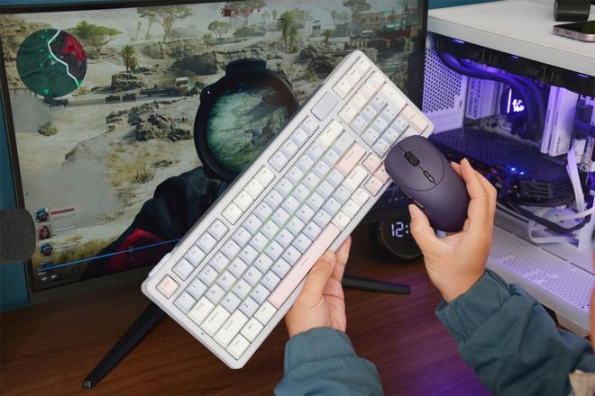 700DIY-98长续航版无线键鼠套装体验开元棋牌王炸组合雷柏VT9 MAX+雷柏V(图11)